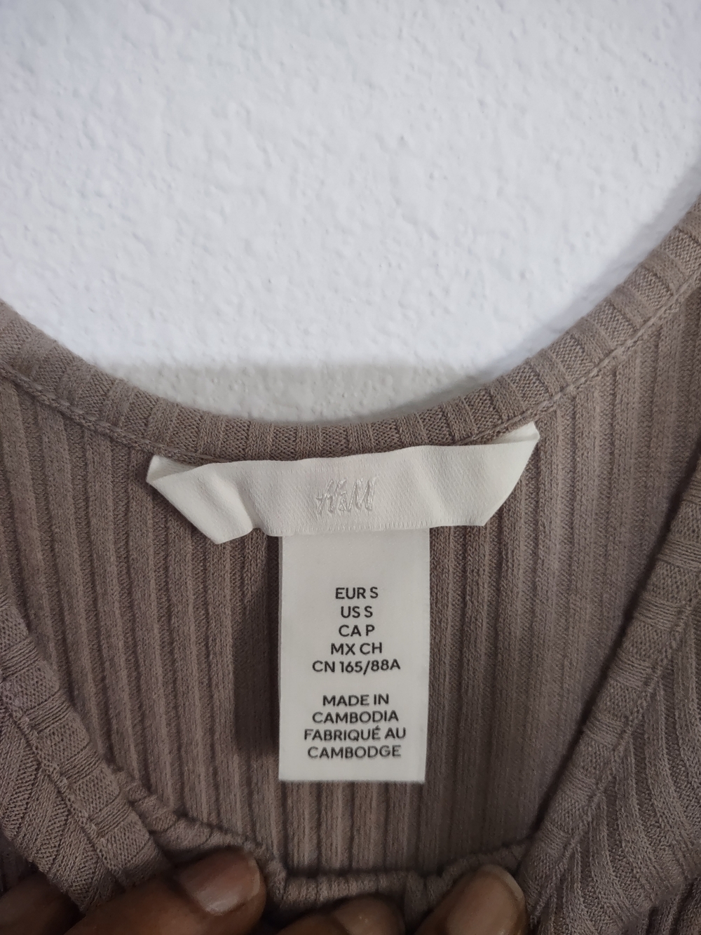 H&M Ribbed Sleeveless Maxi Dress in Taupe - Picture 7 of 8